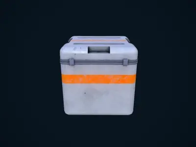 Sci-Fi Crate Low-poly 3D model