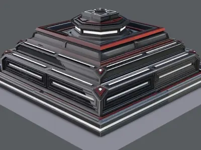 Sci-fi Model V02 Low-poly 3D model