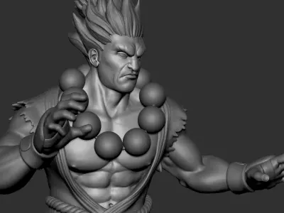 Akuma street fighter  3D print model