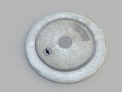 Sewer Grate 02 3D model