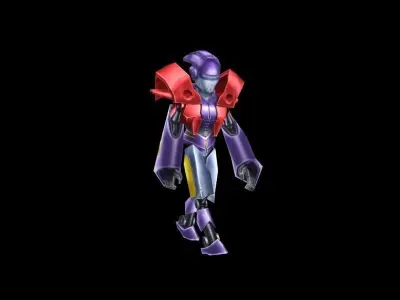 Robots Upshift Low-poly 3D model