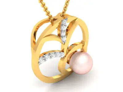 Women Pendant 3DM STL OBJ FBX Render Details 3D print model 25