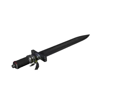 Modern Tactical Combat Blade Low-poly 3D model