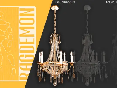 LANGLI CHANDELIER 3D model