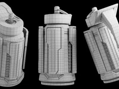 Sci Fi Grenade  3D model