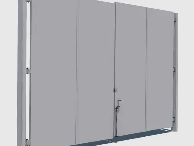 Rusty Metal Door 3D model
