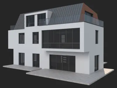 Modern House 17 3D model