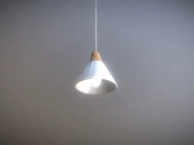 Hanging Ceiling Lamp low-poly game ready Low-poly 3D model