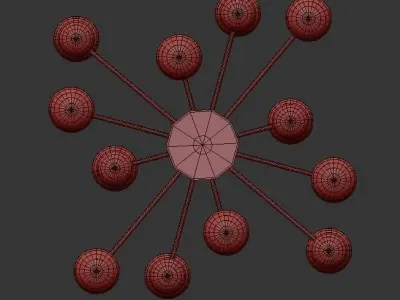 Aballs Chandelier 3D model