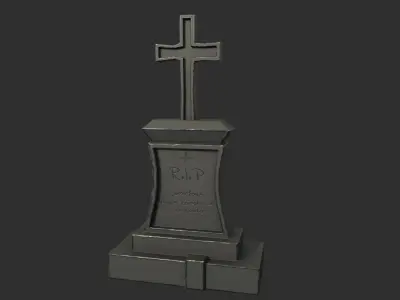 STYLIZED GRAVEYARD PACK Low-poly 3D model
