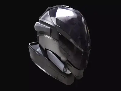 Scifi space helmet 3D model