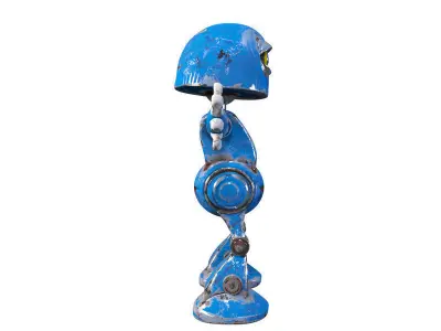 3D Rusty Robot Low-poly 3D model