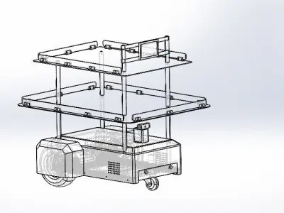 Tech Covid Robot 3D model
