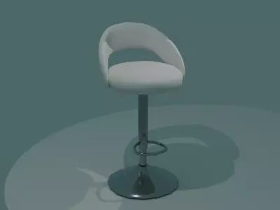 Simple Modern Bar Chair 3D model