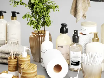 Bathroom accessories-set4 3D model