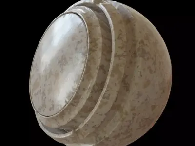 Seamless Procedural Wavy Marble Texture for 3D Materials Texture