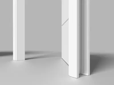 White wood door simple by Artrzcinski 3D model