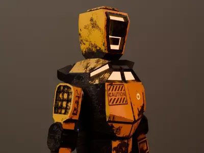 War Robot  Low-poly 3D model