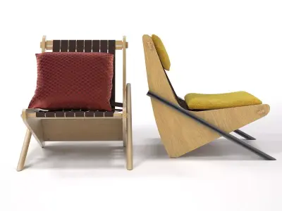 Boomerang chair 3D model