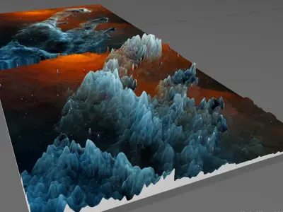 Pillar of creation deep sky object 3d software analysis 3D print model