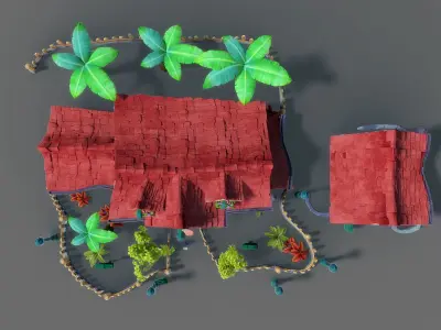 Cartoon House 3D model