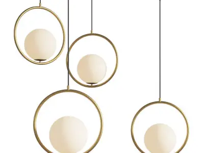 Modern Style Suspension Pendant light PL372 3D model
