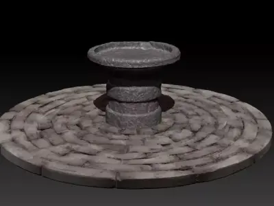 Alter Sacrificial platform 3D model