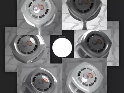 Flat Circle 4k Synth HDRI Texture