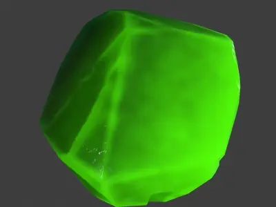 crystal gemstone Low-poly 3D model