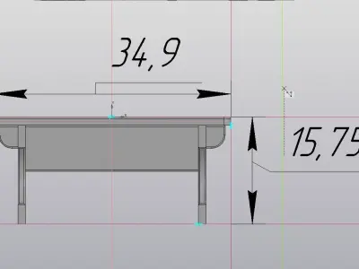 Bench Scale model 1 43 3D print model