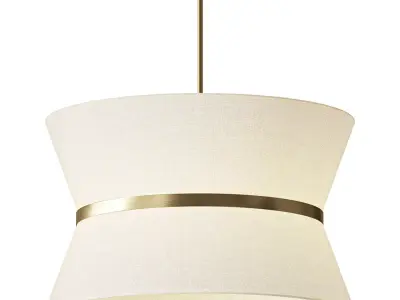 Chic Hourglass Chandelier 3D model