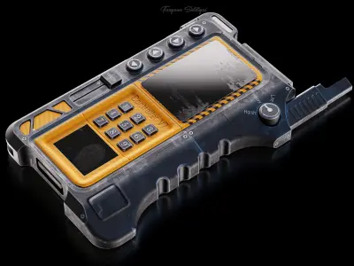 Sci-Fi Controller V7 Low-poly 3D model