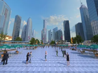 Business Plaza 3D model