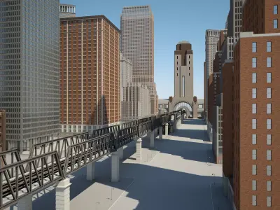 Modern Metropolis 3D model