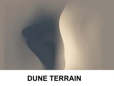 3d Terrain Dune 3D model