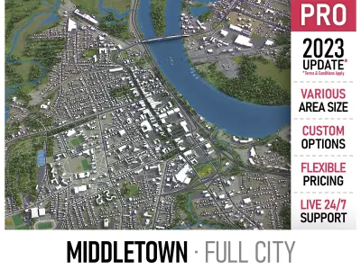 Middletown Low-poly 3D model