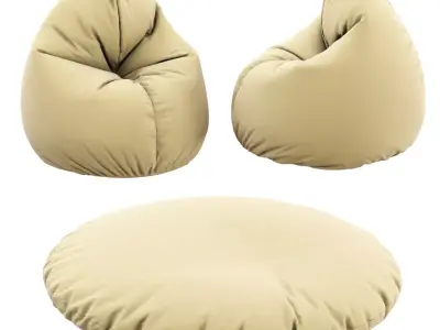 RUNDER SITZSACK 2 IN 1 3D model