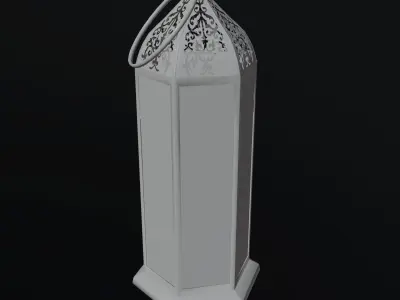 Moroccan Lantern Low-poly 3D model