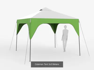 Exterior Event Small Tents 3D Model Pack