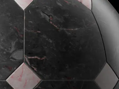 Marble Tile Materials 14- Marble Mixed by Stone  Pbr 4k Seamless Low-poly 3D model