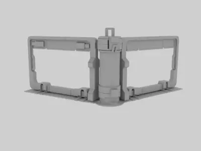cyberpunk billboard 3D model