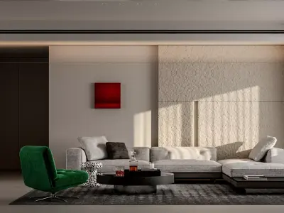 apartment interior scenes   3D model 4