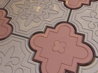 Clover paving brick Texture