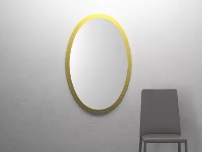 Cone E two round mirrors 3D model