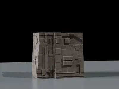 Ancient Sci-Fi Kitbash 3D Assets 3D model