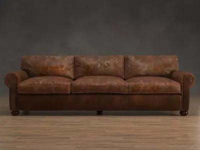 96 Lancaster Leather Sofa 3D model