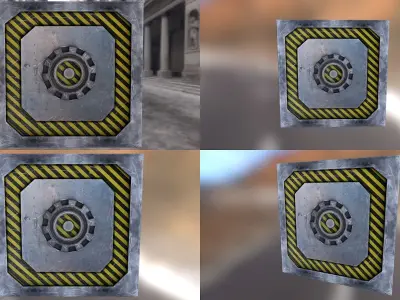 Sci-Fi Pannel 3D Model Low-poly 3D model