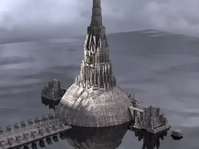 Hyborian Ancient Towers 3D model