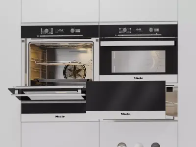 Miele Appliance  Microwave Oven Warming drawer 3D model