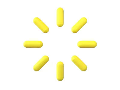 Burst Element Symbol v1 004 Low-poly 3D model